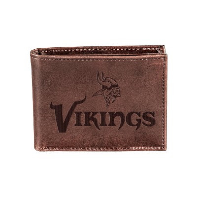 Evergreen Minnesota Vikings Bi-Fold Wallet, Brown