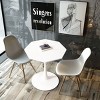 NicBex Contemporary Octagonal Dining Table with MDF Table Top Metal Base White - 3 of 3