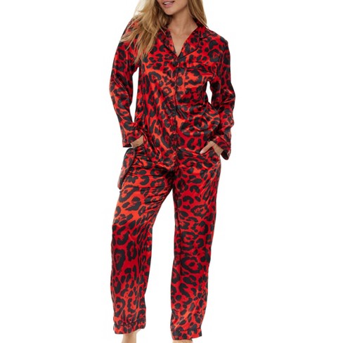 Adr Women's Classic Cotton Flannel Pajamas Set With Pockets