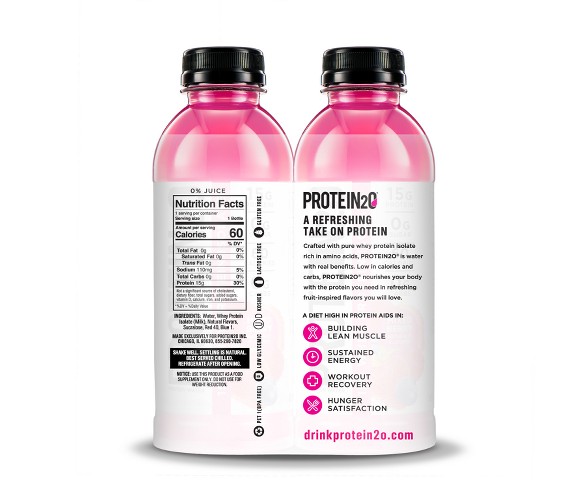 Protein2O Protein Infused Water - Mixed Berry - 16.9 fl oz/4pk Bottles