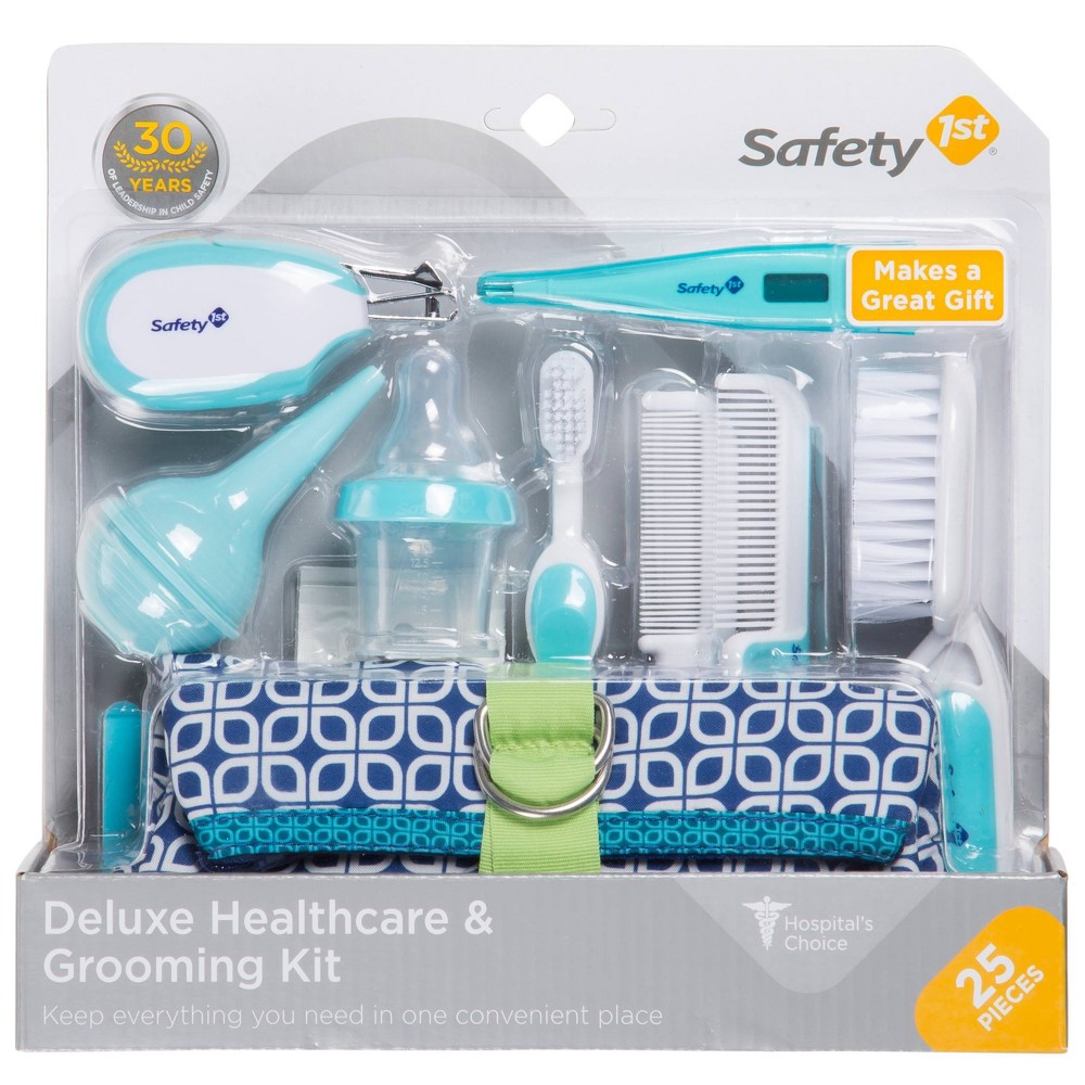 Photos - Baby Hygiene Safety 1st Deluxe Nursery Healthcare & Grooming Kit - Arctic Blue - 25pc 