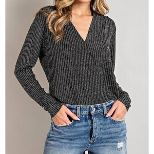 Women's V-Neck Surplus Bodysuit - ee:some - 1 of 4