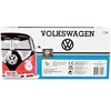 1966 Volkswagen Beetle Black with Wood Panels and Two Surfboards on Roof Rack 1/24 Diecast Model Car by Motormax - 2 of 3