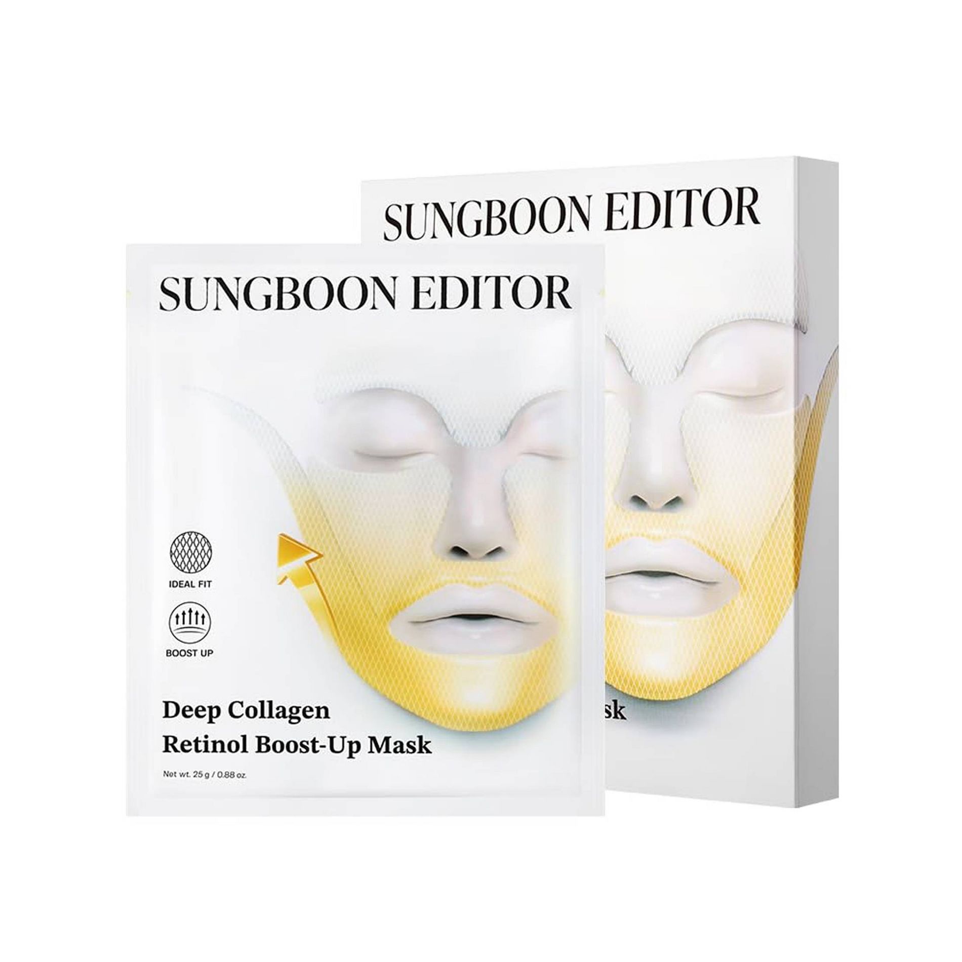 SUNGBOON EDITOR Deep Collagen Retinol Boost-Up Face Masks - Travel Size - 3pk - Beauty Studio