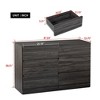 HDZNVF 6 Drawers Dresser Dark Gray, 47.24in*15.75in*30.31in - 4 of 4