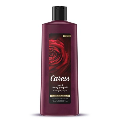 Caress Rose & Ylang Ylang Oil Body Wash - 18.6 fl oz