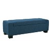 Grungis Rectangular Storage Bench with Hinged Lid for Seating,Modern Upholstered Storage Ottoman,Storage Ottoman Benches for Living Room,Bedroom - 4 of 4