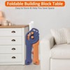 8-in-1 Kids Table and Chair Set, Foldable Kids Activity Table , Toddler Activity Table Building Block Table, Water Table Sand Table Sensory Table - 3 of 4
