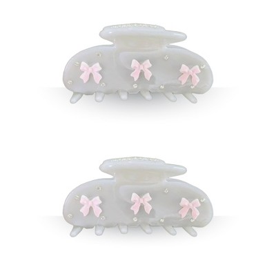 LA Glam Co. Hollywood 3" Claw Clips - All Hair - 2-Pack