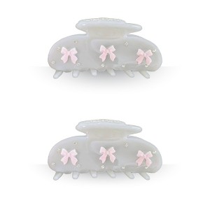 LA Glam Co. Hollywood 3" Claw Clips - All Hair - 2-Pack - 1 of 4