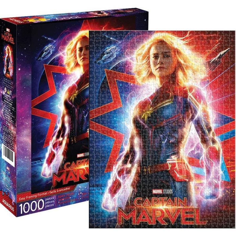 Aquarius Puzzles Marvel Captain Marvel Movie 1000 Piece Jigsaw Puzzle, 1 of 4