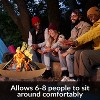 Sunnydaze Outdoor Camping or Backyard Round Cast Iron Rustic Fire Pit Bowl with Handles - 2 of 4