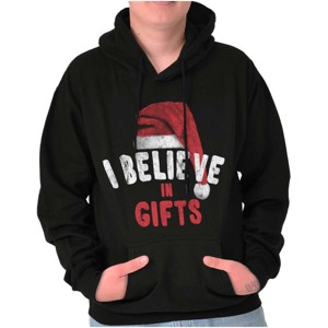 Xmas I Believe in Christmas Presents Hoodie Sweatshirt Women Men Brisco Brands - 1 of 4