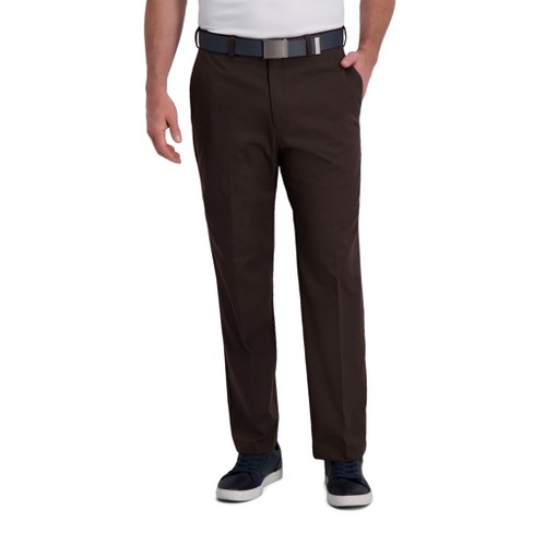 Haggar Men's Cool Right Classic Fit Flat Front Performance Pant 36 X 29 ...