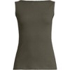 Lands' End Women's Sleeveless Pointelle Rib Boat Neck Tank - 3 of 4