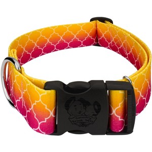 Country Brook Petz 1 1/2 Inch Deluxe Dog Collar - Abstract Collection - 1 of 4