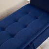 CAVINAS 51.5" Shoe Bench with Storage, Tufted Bed Bench with Storage, Elegant Upholstered Bench for Bedroom, Living Room - 3 of 4