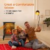 ZAFRO 1500W Infrared Electric Fireplace Stove with Remote, 8H Timer & 3D Flame. Freestanding Fast Heating Indoor Heater with Overheat Protection. - 3 of 4