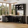 Famapy Black Modular Kitchen Cabinet Island Cabinet Collection Multipurpose with Corner Design for Pantry, Coffee Station & Kitchen Organization - 2 of 4