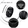 9-Piece Stainless Steel Spinner Ring Set - Anxiety Relief Unisex Wedding Bands - 2 of 4