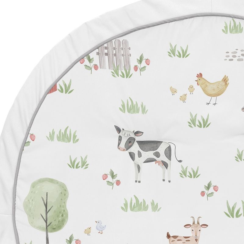 Sweet Jojo Designs Boy or Girl Gender Neutral Unisex Baby Tummy Time Playmat Farm Animals, 4 of 6