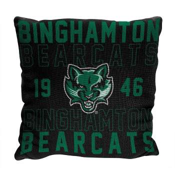 NCAA Binghamton Bearcats Stacked Woven Pillow