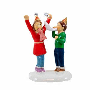 Department 56 Villages 2.75 In We Made It Until Midnight , Original Snow Village Celebrate (1PC) - 1 of 3