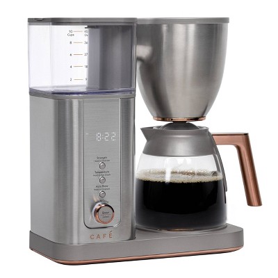 Stainless Steel 10-Cup Programmable Drip Coffee Maker with Grinder