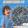Strictly Briks Classic Bricks Starter Kit, Gray, 144 Pieces, 1x4 Inches, 100% Compatible with All Major Brick Brands - 2 of 4