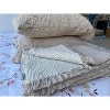 Sussexhome Soft 100% Cotton Muslin Bed Shams, Standard Size 2 Pieces Shams - 3 of 4
