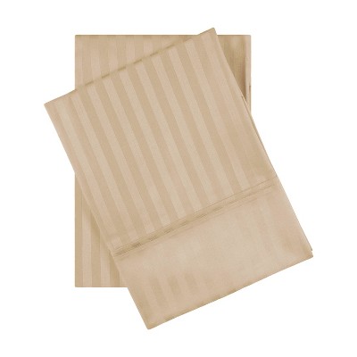Premium 600-Thread Count Cotton Stripe 2-Piece Pillowcase Set by Blue Nile Mills