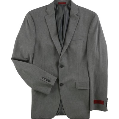Alfani Mens Mini-Pinstripe Two Button Blazer Jacket