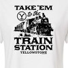 Women's - Yellowstone - Take Em To The Train Station Cropped Graphic T-Shirt - 2 of 4