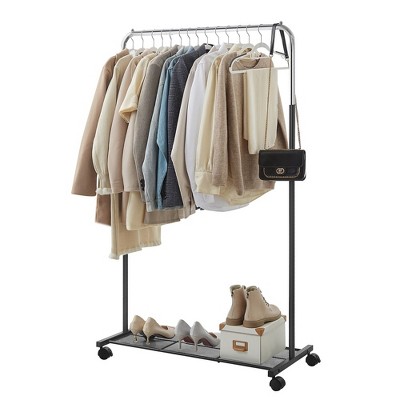 Songmics 110 Lb Load Capacity Clothes Rack With Wheels Garment Rack ...