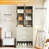 Aheaplus Closet Organizer with 3 Drawers,  Freestanding Wardrobe System with Shoe Shelf - 2 of 4