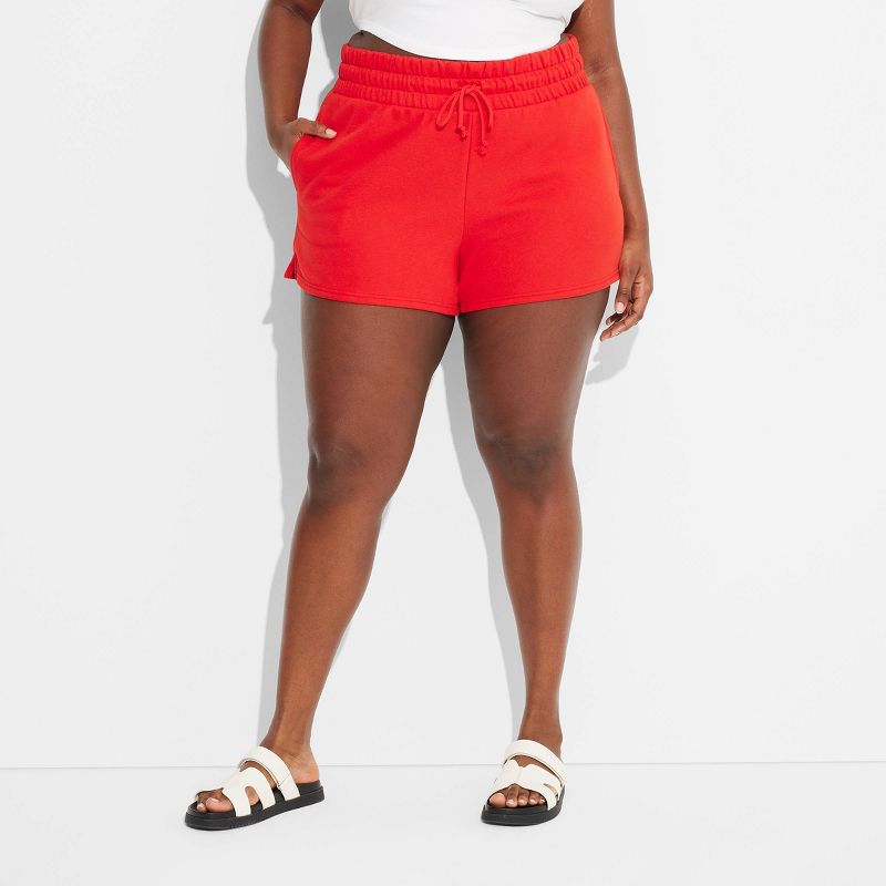 Women's Pull-On Perfect Fleece Shorts - Wild Fable™, 3 of 14