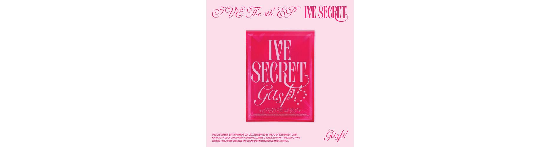 Ive - Ive Secret (Gasp!Ver.) Ive The 4th EP (CD)
