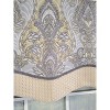 RLF Home 3" Rod Pocket High Quality Fabric Nobility Glory Valance for Windows 50" x 16" Gary - 3 of 4