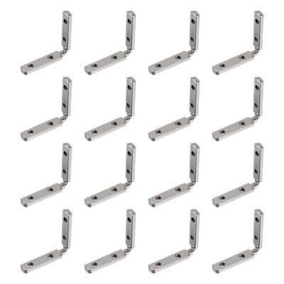 Unique Bargains Carbon Steel Corner Connectors for 2020 Series L-Shape Interior Joint Brackets