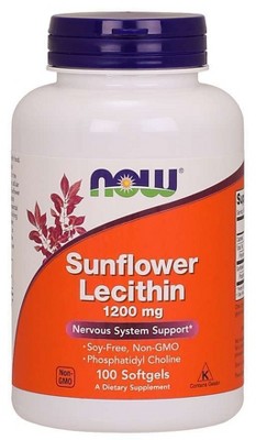 Sunflower Lecithin 1200mg by Now Foods  -  100 Softgel