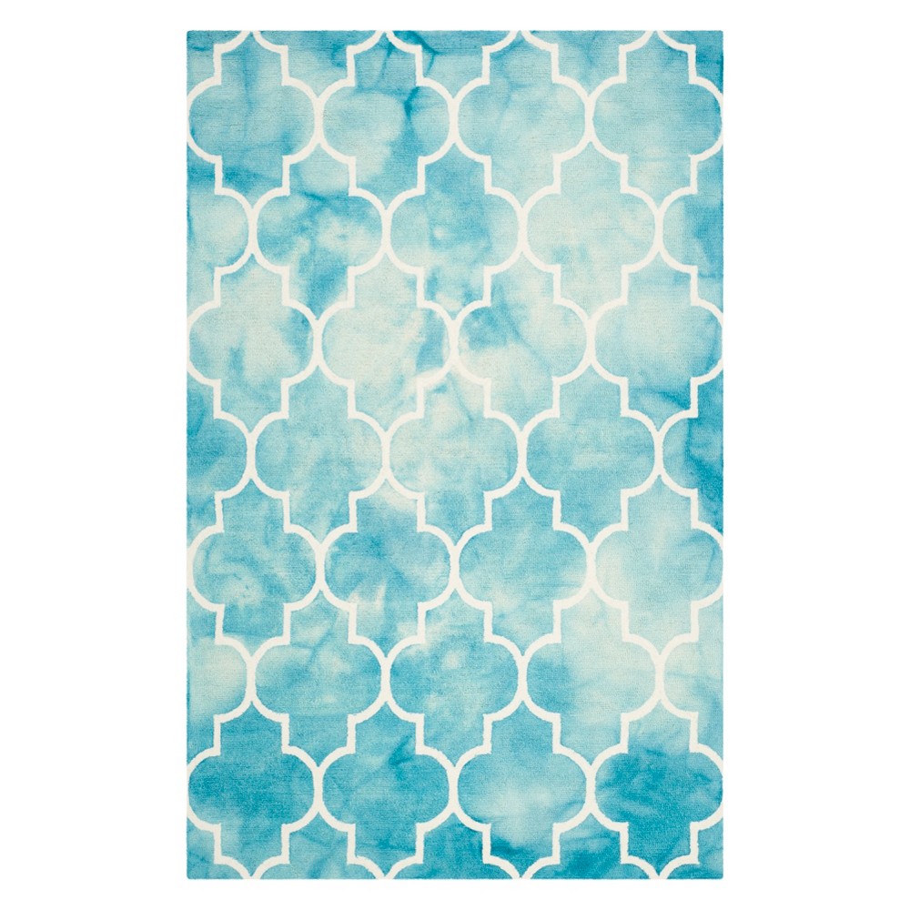 4'x6' Briar Area Rug Turquoise/Ivory - Safavieh