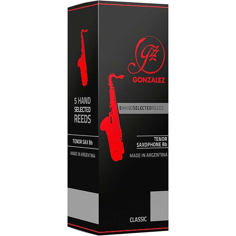 Gonzalez Classic Tenor Saxophone Reeds Box of 5, 1 of 4