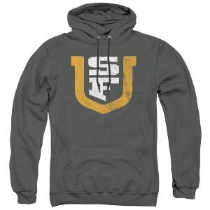 University Of San Francisco Official Distressed Primary Logo Adult Pull-Over Hoodie - 1 of 4