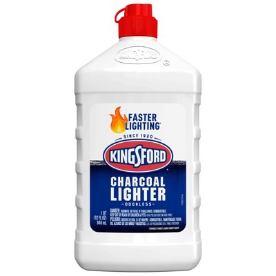 Kingsford 32oz Odorless Charcoal Lighter Fluid Bottle: Quick BBQ Start, No Aftertaste