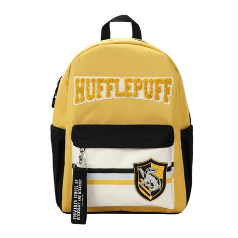 Harry Potter Hufflepuff Crest 16.5" Adult Yellow Backpack