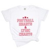Football Hearts & Lyric Charts - Womens Garment Dyed Tee - 2 of 4