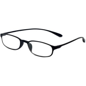 Calabria 718 Flexie Reading Glasses | Unisex Readers | Lightweight & Flexible | Patented Design | Ebony Black +1.50 - 1 of 4