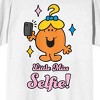 Mr Men and Little Miss Little Miss Selfie Women's White Short Sleeve Crew Neck Tee - 2 of 3