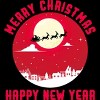 Men's Design By Humans Merry Christmas - Happy New Year By thriftjd T-Shirt - 2 of 4