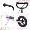 Maggift Kick Scooters Youth Scooter Front and Rear Caliper Dual Brakes Inflatable Front Wheel Ride on Toy for Age 5+, Pink, 47.25"*22.75"*33.5" - 4 of 4